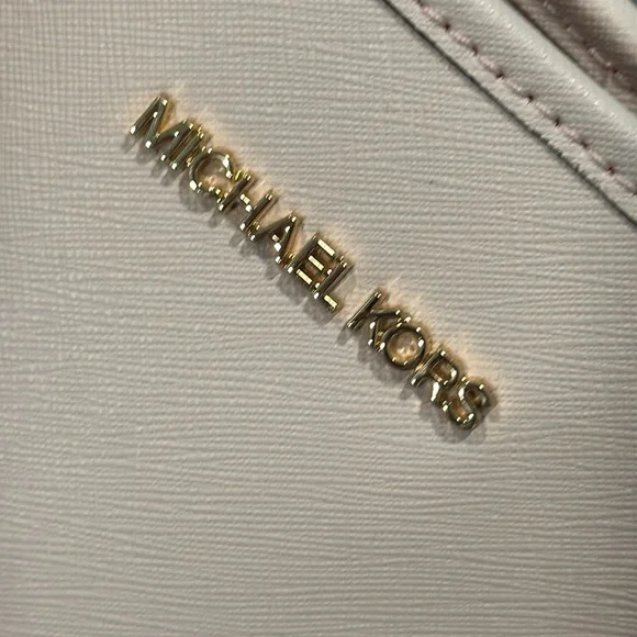 Michael Kors Tote Jet Set Large Pink Leather Travel Work Bag - Picture 14 of 17